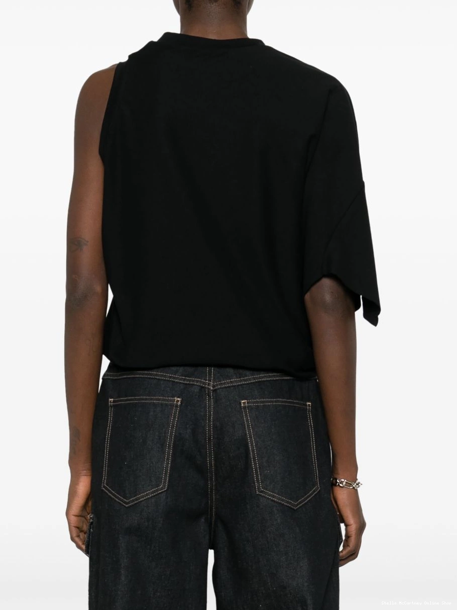 Cheap cotton McCartney Women top Stella asymmetric 0402